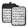 Ace Playing Cards Pattern Print Pot Holders With Pocket