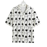 Ace Playing Cards Pattern Print Rayon Hawaiian Shirt
