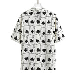 Ace Playing Cards Pattern Print Rayon Hawaiian Shirt