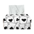 Ace Playing Cards Pattern Print Rectangle Tissue Box Cover