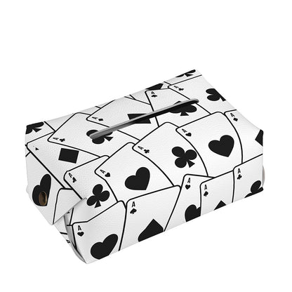 Ace Playing Cards Pattern Print Rectangle Tissue Box Cover