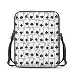 Ace Playing Cards Pattern Print Rectangular Crossbody Bag