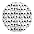 Ace Playing Cards Pattern Print Round Blanket
