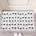 Ace Playing Cards Pattern Print Rubber Doormat
