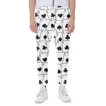 Ace Playing Cards Pattern Print Scuba Joggers