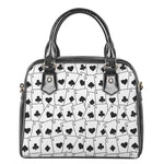 Ace Playing Cards Pattern Print Shoulder Handbag