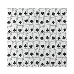 Ace Playing Cards Pattern Print Silk Bandana