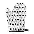 Ace Playing Cards Pattern Print Single Oven Mitt