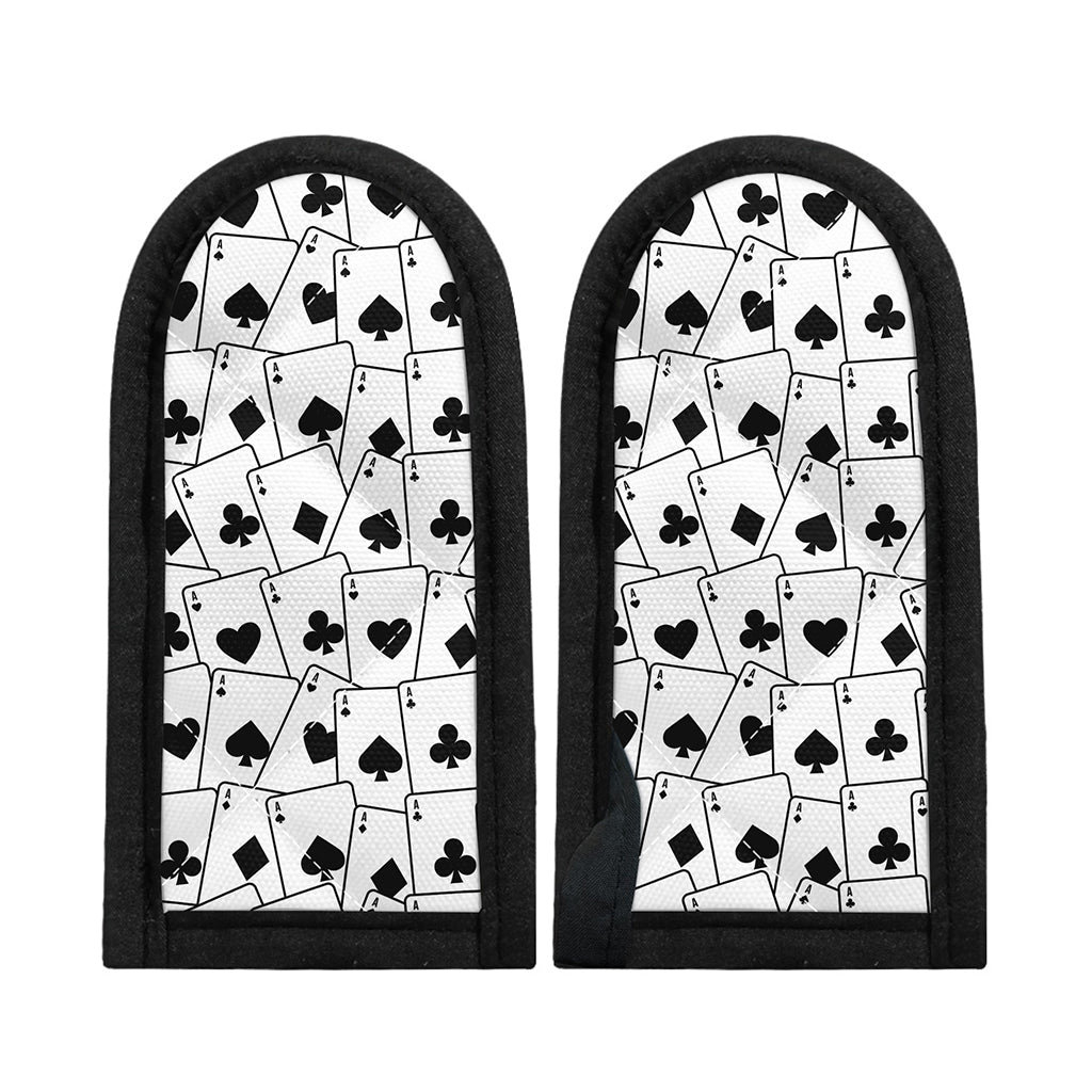 Ace Playing Cards Pattern Print Skillet Handle Cover