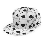 Ace Playing Cards Pattern Print Snapback Cap
