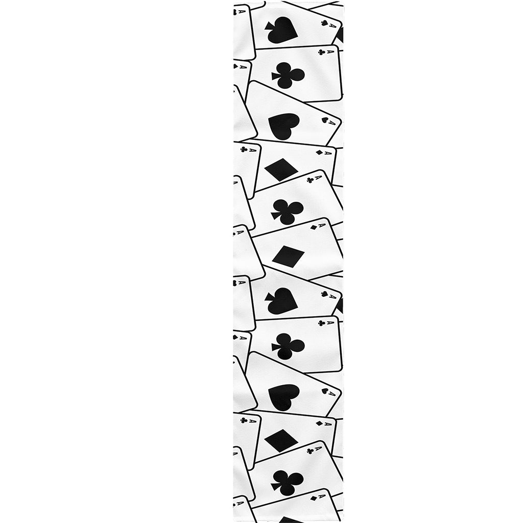 Ace Playing Cards Pattern Print Table Runner
