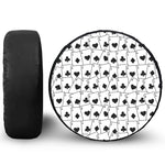 Ace Playing Cards Pattern Print Tire Cover