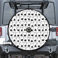 Ace Playing Cards Pattern Print Tire Cover With Camera Hole
