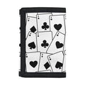Ace Playing Cards Pattern Print Trifold Wallet