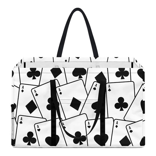 Ace Playing Cards Pattern Print Utility Tote Bag