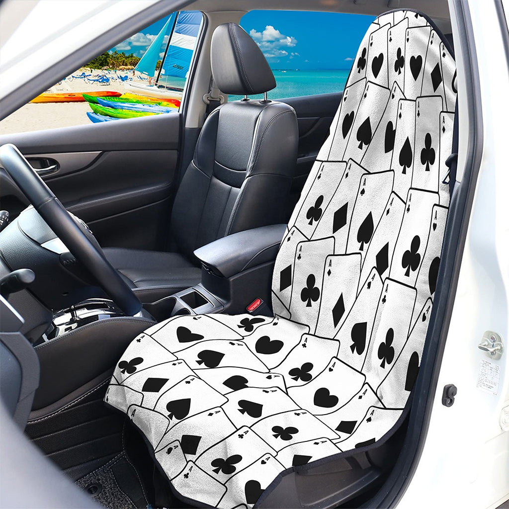 Ace Playing Cards Pattern Print Waterproof Car Seat Cover