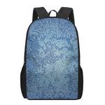 Acid Wash Denim Jeans Pattern Print 17 Inch Backpack