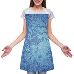 Acid Wash Denim Jeans Pattern Print Adjustable Apron