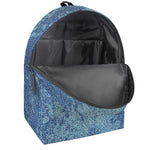 Acid Wash Denim Jeans Pattern Print Backpack