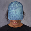 Acid Wash Denim Jeans Pattern Print Baseball Cap