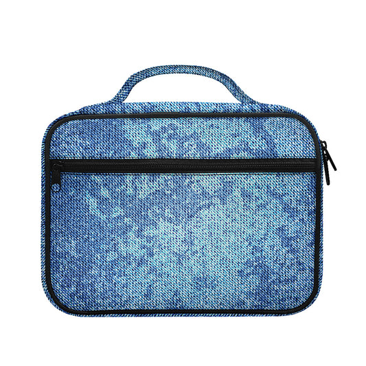 Acid Wash Denim Jeans Pattern Print Briefcase Bible Bag