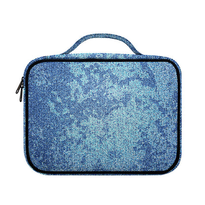 Acid Wash Denim Jeans Pattern Print Briefcase Bible Bag