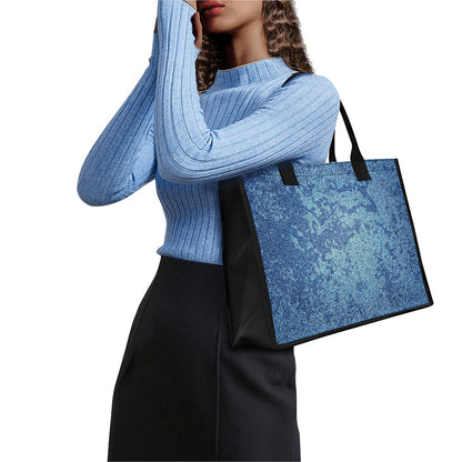 Acid Wash Denim Jeans Pattern Print Canvas Tote Bag