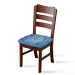 Acid Wash Denim Jeans Pattern Print Chair Cushion Cover