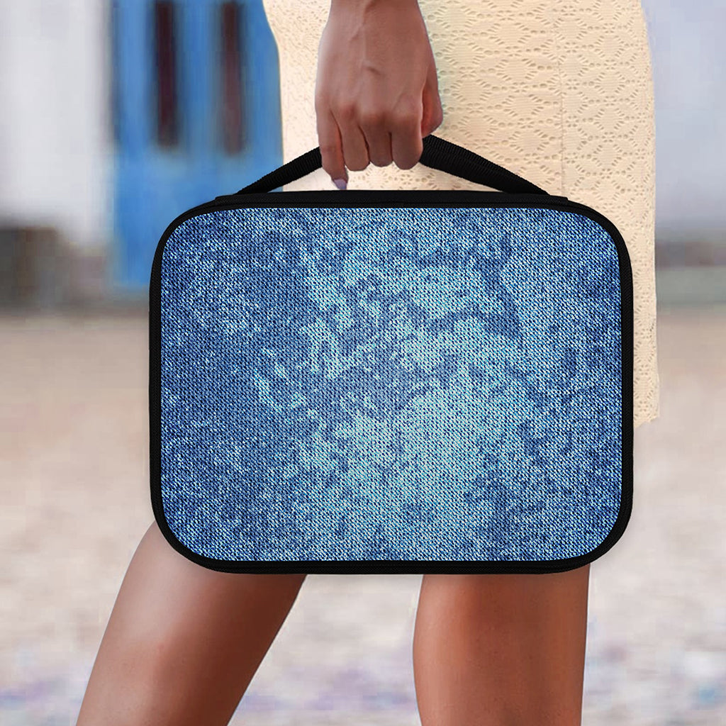 Acid Wash Denim Jeans Pattern Print Classic Bible Case