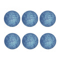 Acid Wash Denim Jeans Pattern Print Coaster Set