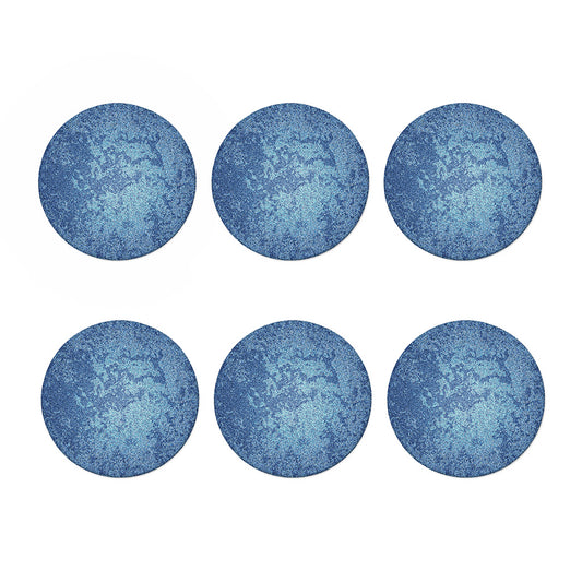 Acid Wash Denim Jeans Pattern Print Coaster Set