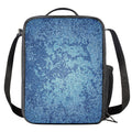 Acid Wash Denim Jeans Pattern Print Crossbody Lunch Bag