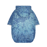 Acid Wash Denim Jeans Pattern Print Dog Zip Up Hoodie