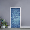 Acid Wash Denim Jeans Pattern Print Door Sticker