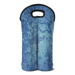 Acid Wash Denim Jeans Pattern Print Double Neoprene Wine Tote