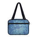 Acid Wash Denim Jeans Pattern Print Double Strap Bible Bag