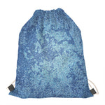 Acid Wash Denim Jeans Pattern Print Drawstring Bag
