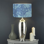 Acid Wash Denim Jeans Pattern Print Drum Lamp Shade