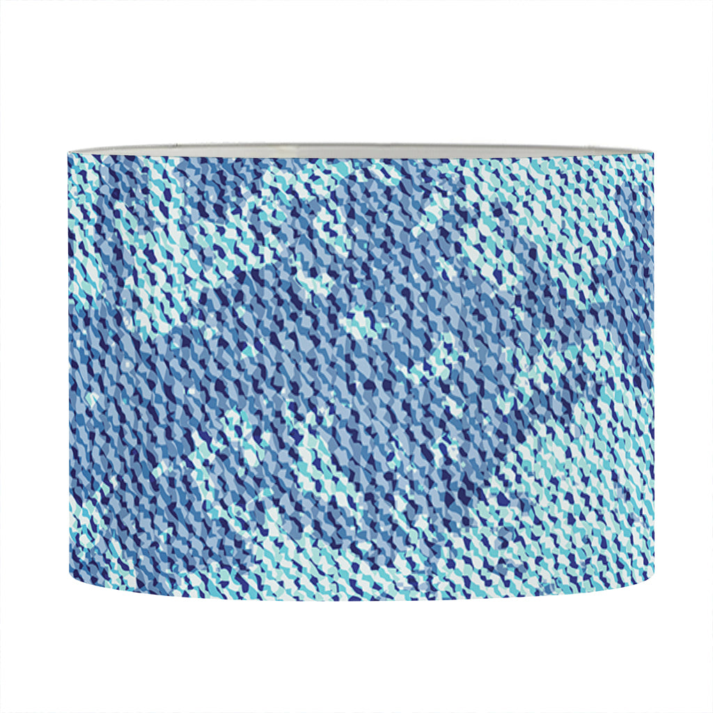 Acid Wash Denim Jeans Pattern Print Drum Lamp Shade