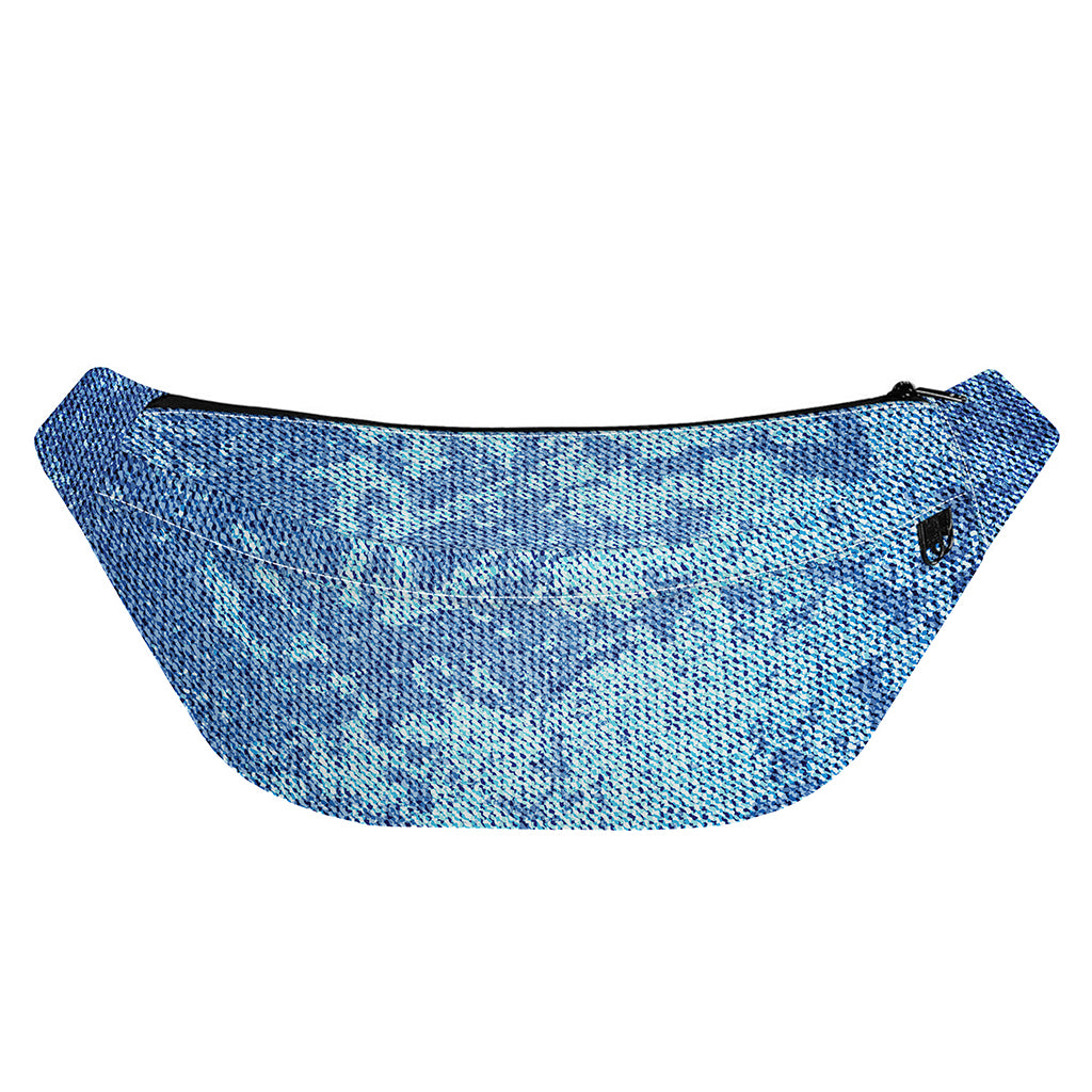 Acid Wash Denim Jeans Pattern Print Fanny Pack