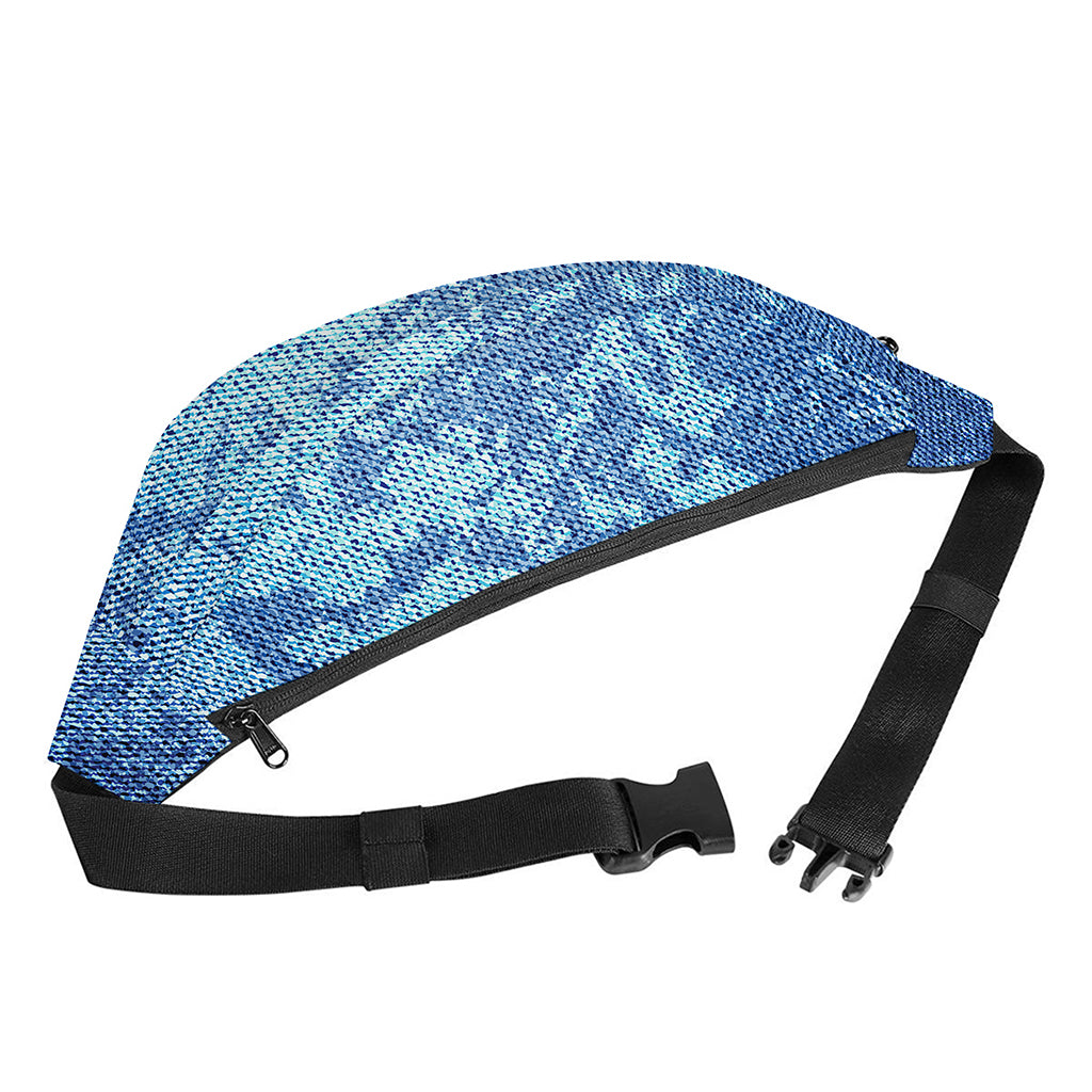 Acid Wash Denim Jeans Pattern Print Fanny Pack