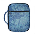 Acid Wash Denim Jeans Pattern Print Front Pocket Bible Bag