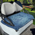 Acid Wash Denim Jeans Pattern Print Golf Cart Seat Cover