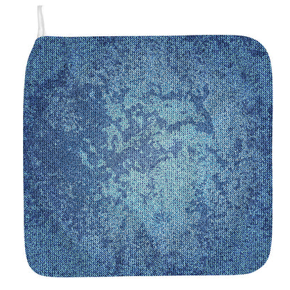 Acid Wash Denim Jeans Pattern Print Hand Towel
