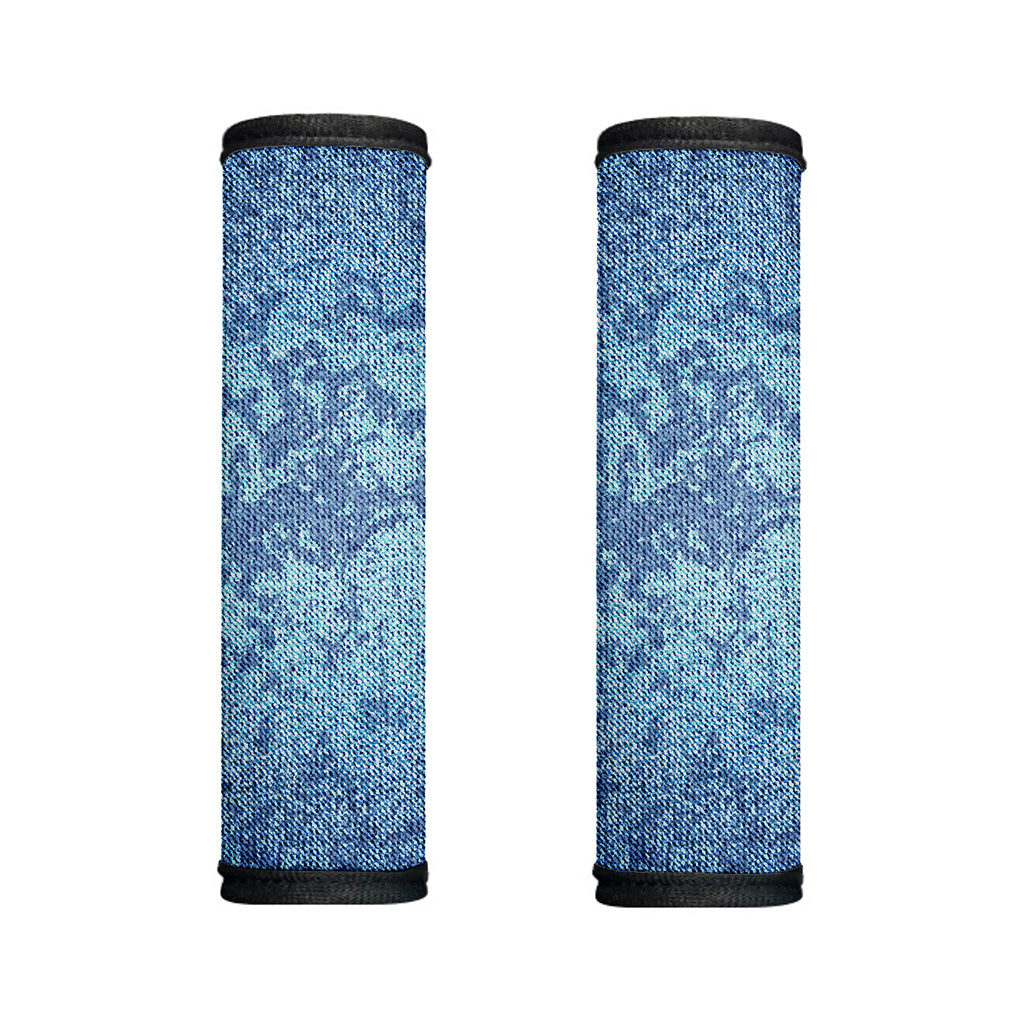 Acid Wash Denim Jeans Pattern Print Handle Covers