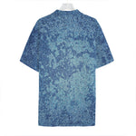 Acid Wash Denim Jeans Pattern Print Hawaiian Shirt
