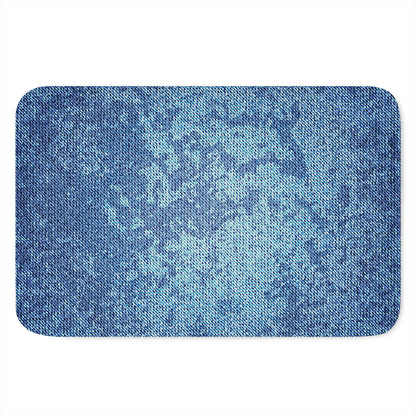 Acid Wash Denim Jeans Pattern Print Indoor Door Mat