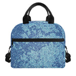 Acid Wash Denim Jeans Pattern Print Insulated Lunch Bag