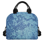 Acid Wash Denim Jeans Pattern Print Insulated Lunch Bag
