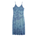 Acid Wash Denim Jeans Pattern Print Jersey Midi Cami Dress